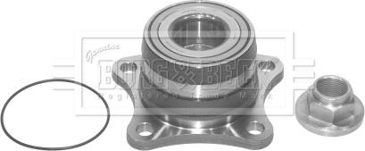 Borg & Beck BWK668 - Подшипник ступицы колеса, комплект autospares.lv