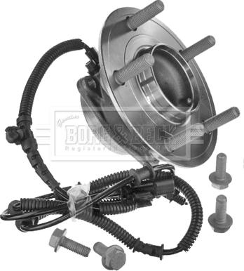 Borg & Beck BWK1501 - Подшипник ступицы колеса, комплект autospares.lv