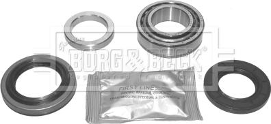 Borg & Beck BWK207 - Подшипник ступицы колеса, комплект autospares.lv