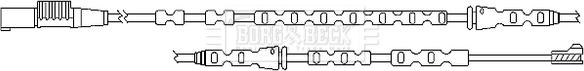 Borg & Beck BWL3094 - Сигнализатор, износ тормозных колодок autospares.lv