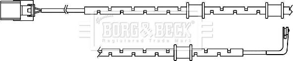 Borg & Beck BWL3098 - Сигнализатор, износ тормозных колодок autospares.lv