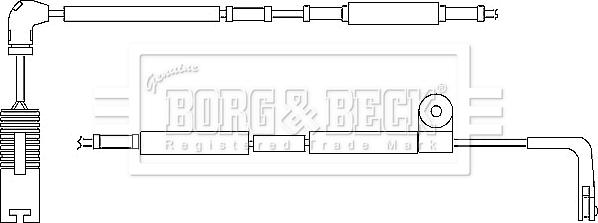 Borg & Beck BWL3047 - Сигнализатор, износ тормозных колодок autospares.lv