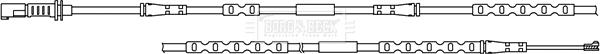 Borg & Beck BWL3064 - Сигнализатор, износ тормозных колодок autospares.lv