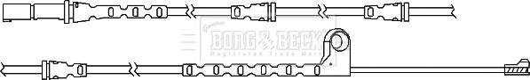 Borg & Beck BWL3066 - Сигнализатор, износ тормозных колодок autospares.lv