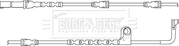 Borg & Beck BWL3034 - Сигнализатор, износ тормозных колодок autospares.lv