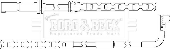 Borg & Beck BWL3035 - Сигнализатор, износ тормозных колодок autospares.lv