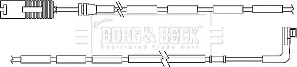 Borg & Beck BWL3037 - Сигнализатор, износ тормозных колодок autospares.lv