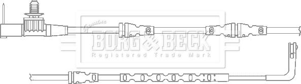 Borg & Beck BWL3118 - Сигнализатор, износ тормозных колодок autospares.lv