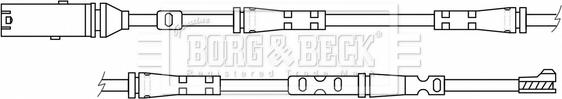 Borg & Beck BWL3189 - Сигнализатор, износ тормозных колодок autospares.lv