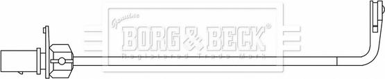 Borg & Beck BWL3176 - Сигнализатор, износ тормозных колодок autospares.lv