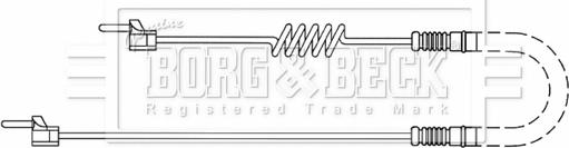 Borg & Beck BWL33092 - Сигнализатор, износ тормозных колодок autospares.lv