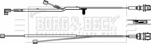 Borg & Beck BWL33085 - Сигнализатор, износ тормозных колодок autospares.lv