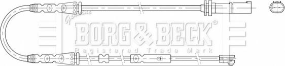 Borg & Beck BWL3209 - Сигнализатор, износ тормозных колодок autospares.lv