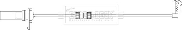 Borg & Beck BWL3227 - Сигнализатор, износ тормозных колодок autospares.lv