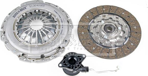 Borg & Beck HKT1601 - Комплект сцепления autospares.lv