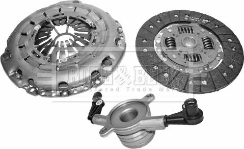 Borg & Beck HKT1053 - Комплект сцепления autospares.lv