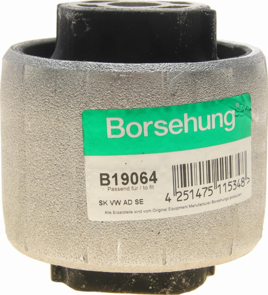 Borsehung B19064 - Сайлентблок, рычаг подвески колеса autospares.lv