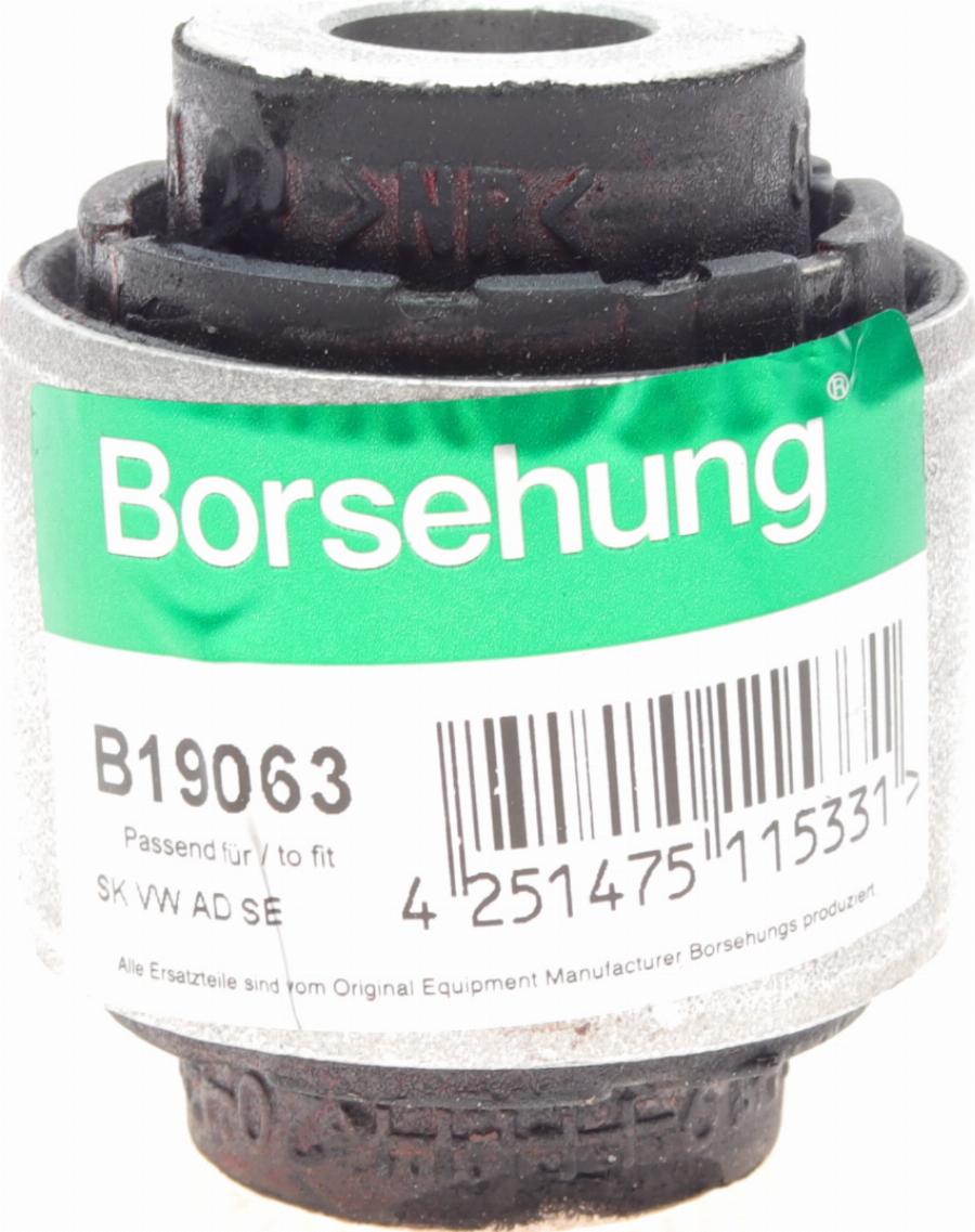 Borsehung B19063 - Сайлентблок, рычаг подвески колеса autospares.lv