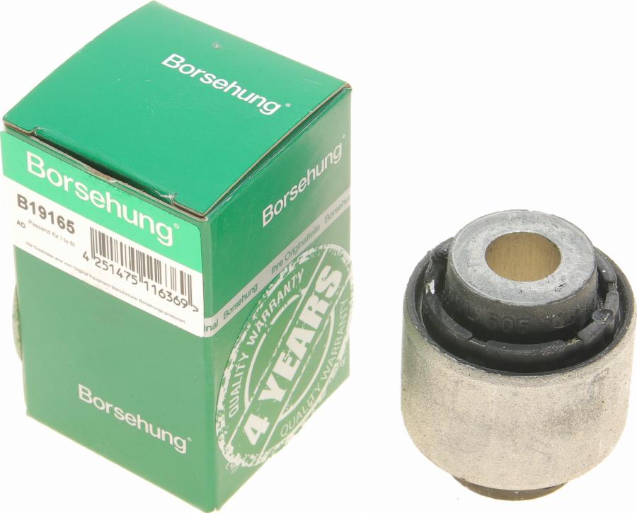 Borsehung B19165 - Сайлентблок, рычаг подвески колеса autospares.lv