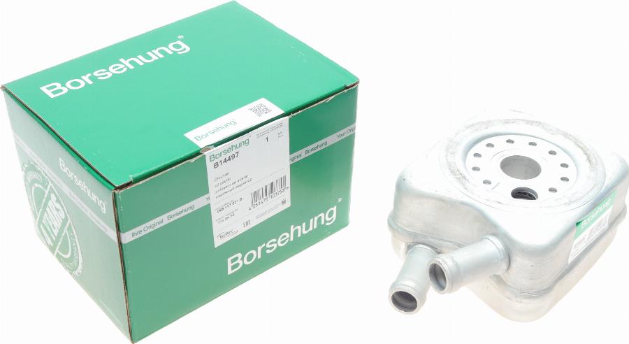 Borsehung B14497 - Масляный радиатор, двигательное масло autospares.lv