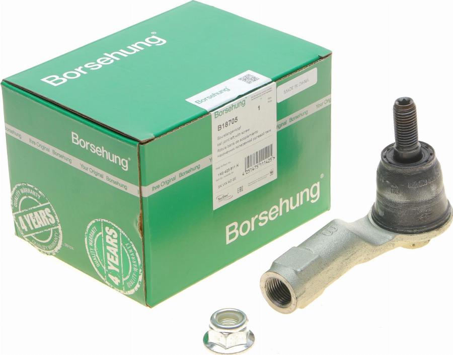 Borsehung B18705 - Наконечник рулевой тяги, шарнир autospares.lv