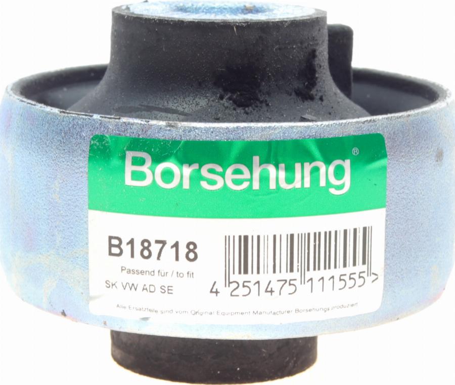 Borsehung B18718 - Сайлентблок, рычаг подвески колеса autospares.lv