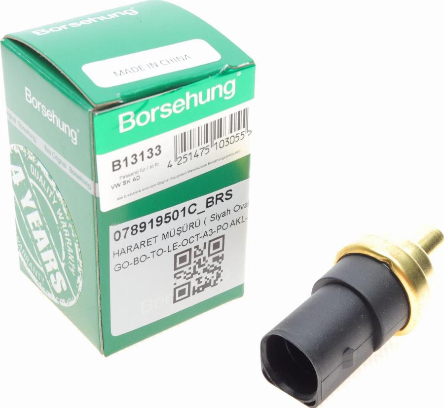 Borsehung B13133 - Датчик, температура охлаждающей жидкости autospares.lv