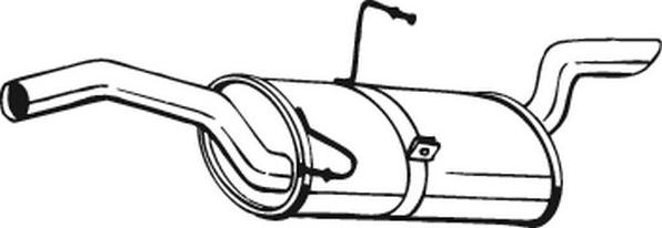 Bosal 190-101 - Глушитель выхлопных газов, конечный autospares.lv
