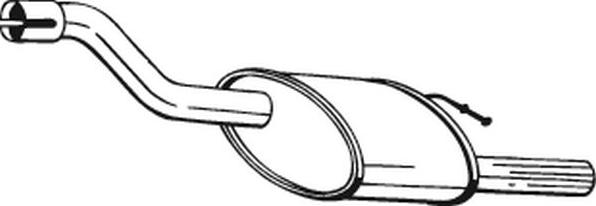 Bosal 154-379 - Глушитель выхлопных газов, конечный autospares.lv