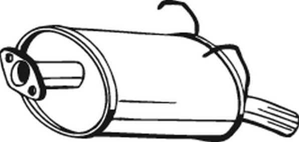 Bosal 163-197 - Глушитель выхлопных газов, конечный autospares.lv