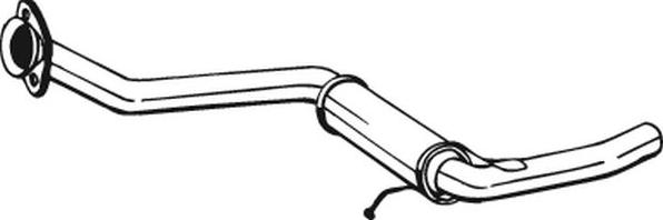Bosal 100-335 - Средний глушитель выхлопных газов autospares.lv