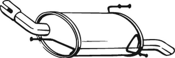 Bosal 185-619 - Глушитель выхлопных газов, конечный autospares.lv