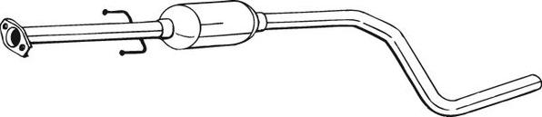 Bosal 281-945 - Средний глушитель выхлопных газов autospares.lv