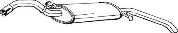 Bosal 233-377 - Глушитель выхлопных газов, конечный autospares.lv