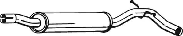 Bosal 220-009 - Средний глушитель выхлопных газов autospares.lv