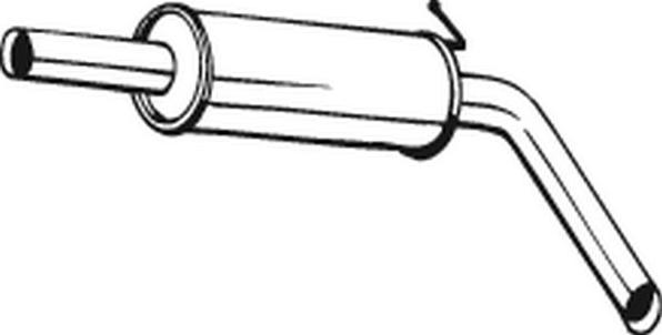 Bosal 220-107 - Средний глушитель выхлопных газов autospares.lv