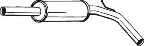 Bosal 233-323 - Средний глушитель выхлопных газов autospares.lv