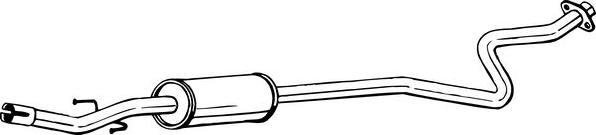 Bosal 279-181 - Средний глушитель выхлопных газов autospares.lv