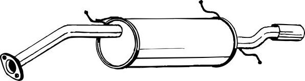 Bosal 278-077 - Глушитель выхлопных газов, конечный autospares.lv