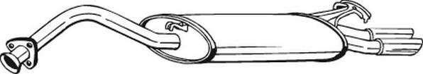 Bosal 278-147 - Глушитель выхлопных газов, конечный autospares.lv