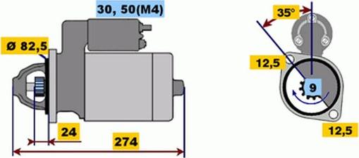 BOSCH 9 000 331 418 - Стартер autospares.lv