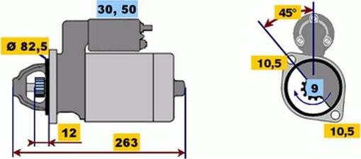 BOSCH 9 000 331 430 - Стартер autospares.lv