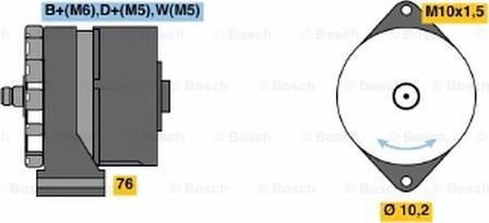 BOSCH 9 120 080 137 - Генератор autospares.lv