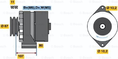 BOSCH 9 120 144 120 - Генератор autospares.lv