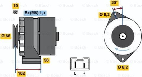 BOSCH 9 120 144 278 - Генератор autospares.lv