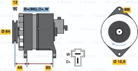 BOSCH 9 120 334 634 - Генератор autospares.lv