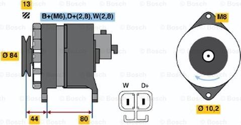 BOSCH 9 120 334 638 - Генератор autospares.lv