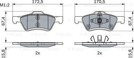 FORD MOTOR COMPANY 5U2Z 2V001-G - Тормозные колодки, дисковые, комплект autospares.lv