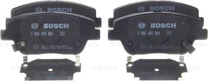 BOSCH 0 986 494 984 - Тормозные колодки, дисковые, комплект autospares.lv