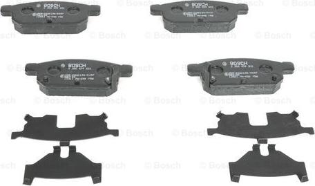 BOSCH 0 986 494 931 - Тормозные колодки, дисковые, комплект autospares.lv